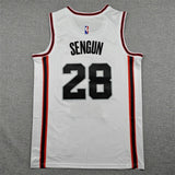 Houston Rockets #28 Alperen Sengun 25 Rockets 28 White City Edition Style 1