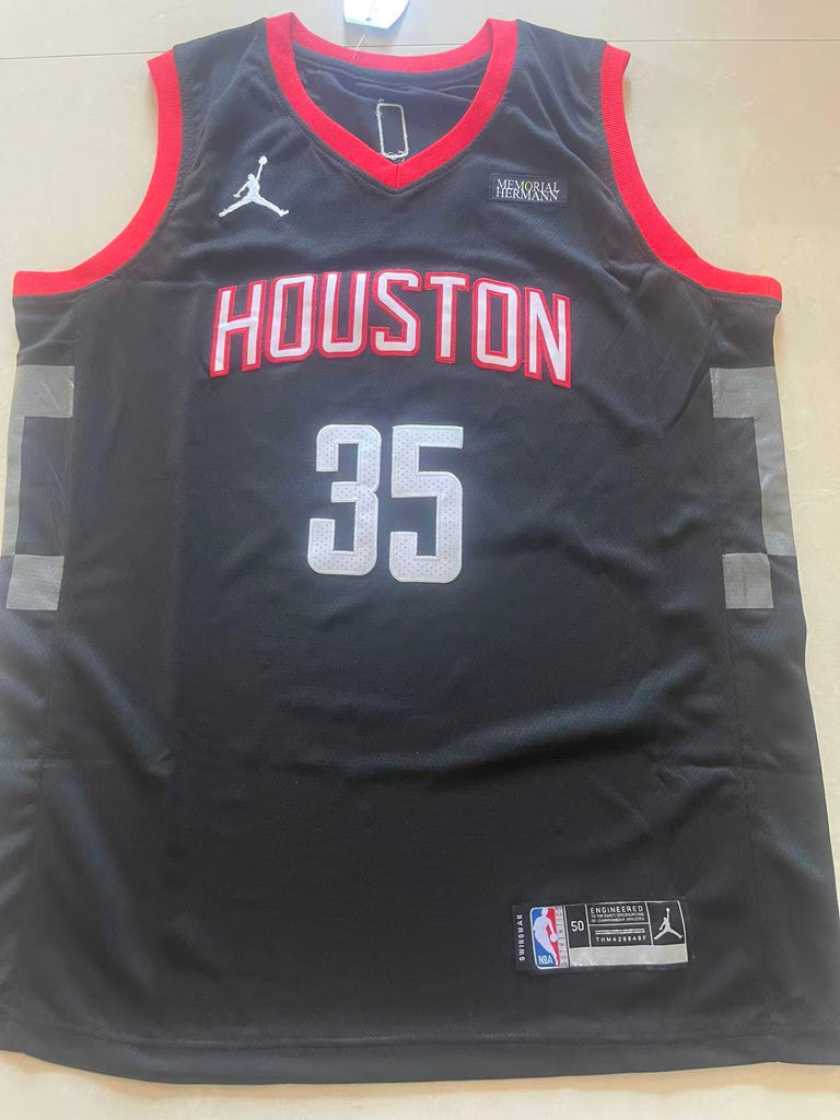 Houston Rockets #35 Kevin Durant Rockets Team 35 # Black Style 2