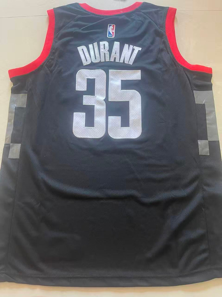 Houston Rockets #35 Kevin Durant Rockets Team 35 # Black Style 3