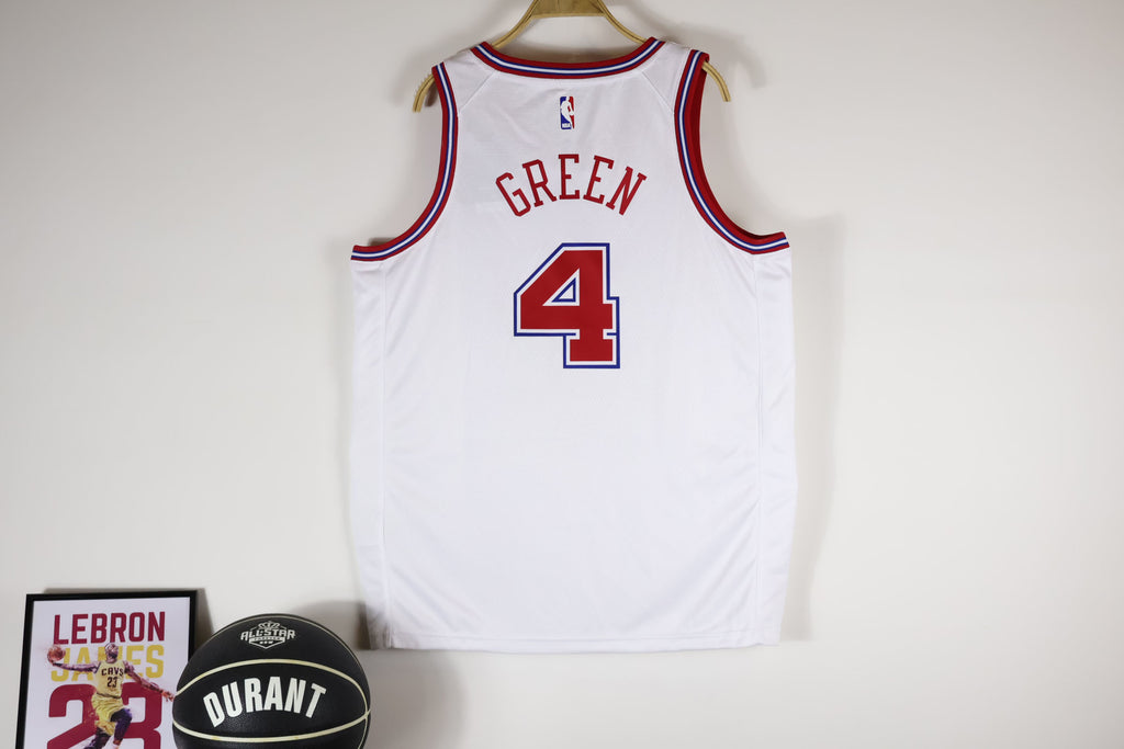 Houston Rockets #4 Jalen Green 2324 city jersey white Style 1