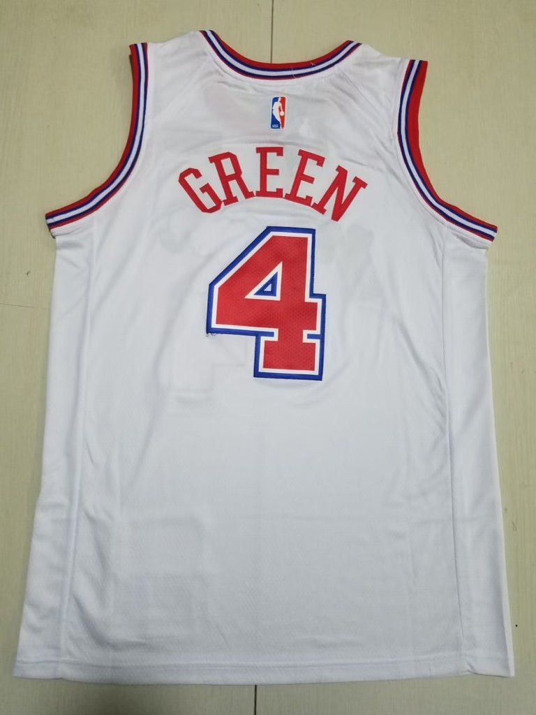 Houston Rockets #4 Jalen Green Rockets 4 White City s-xxl Style 1