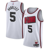 Houston Rockets #5 Fred VanVleet Unisex 202425 Swingman Player Jersey - City Edition - White