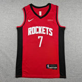 Houston Rockets #7 Kevin Durant Rockets 7 Red Style 3