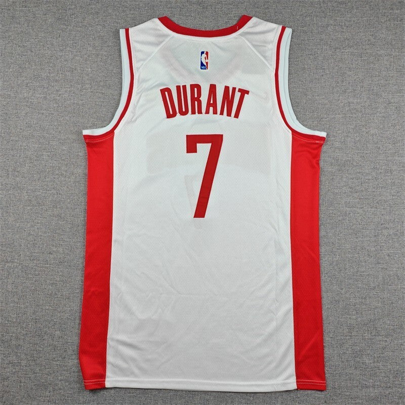 Houston Rockets #7 Kevin Durant Rockets 7 White s-xxl Style 1