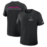 Houston Texans Black 2025 Crucial Catch Tri-Blend Dri-FIT T-Shirt
