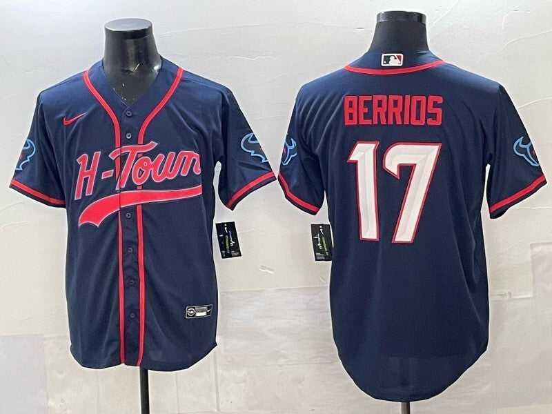Houston Texans #17 Braxton Berrios Collaboration Style 2