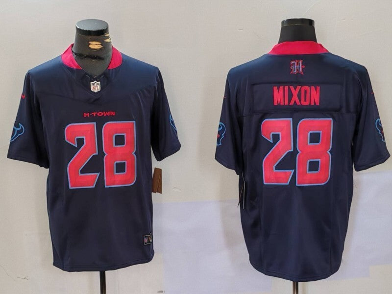 Houston Texans #28 Joe Mixon V3 Style 2