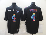 Houston Texans #4 Deshaun Watson Black Rainbow 114