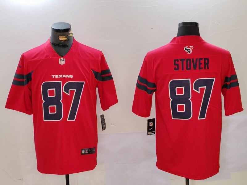 Houston Texans #87 Cade Stover V3 Style 2