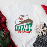 Howdy Christmas Shirt, Matching Family Christmas Party Tee, Unisex Country Christmas T-Shirt, Cowgirl Xmas Vibes Shirt, Merry Christmas Gift Tee.