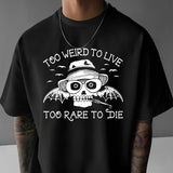 Hunter S Thompson Too Weird To Live Too Rare To Die Fear and Loathing Hilarious Witty Funny Meme Gift Tee Cult Movie T Shirt