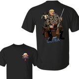 Hunter Trummm With Michel0b Ultra Beer T-Shirt, Camo Hunter Trumm, Hunting Dog Shirt, Hunting Season, Gift for Trumm Supporter, Election 2024.