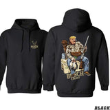 Hunter Trump With Busch Light Beer 2 Siders Hoodies, Trump and Your Hunt Dog Trendy Hoodie, Ideal for Duck Hunting Season, Unisex Hoodie, Casual Hoodie