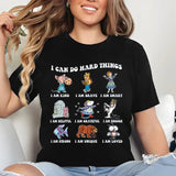 I Can Do Hard Things Shirt, Believe In Yourself Shirt, Teacher Lover Gifts, Children's Book Characters, Back To School Shirt GQ5G5