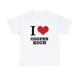 I HEART COOPER KOCH T shirt, I love Cooper Koch shirt