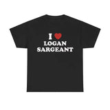 I Love Logan Sargeant Unisex Tee Racing Tee, Car shirt Menswear T-Shirt