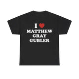 I Love Matthew Gray Gubler Unisex Tee, Spencer Reid, Criminal Minds