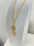 Twist Toggle Gold Plated Necklace