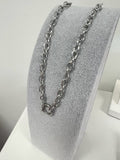 Silver charm bar necklaces