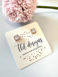 rosegold rhinestone stud