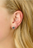 Rainbow Rose Gold Studs