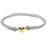 Linked with Love Heart Bangle