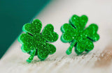 shamrock studs
