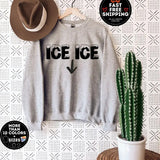 Ice Ice Baby Sweatshirt, Pregnancy Announcement, New Mom Gift, Pregnancy Reveal Tshirt, Mom To Be Tee