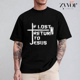 If Lost Return to Jesus T-Shirt Casual Style Crew Neck Short Sleeve T-Shirt Tops Trendy for Unisex, Perfect Gift