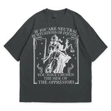 If You Are Neutral In Situations Of Injustice Shirt, Liberal Feminist Human Rights | Leftist Shirt | Social Justice Shirt, Gildan 5000 Shirt