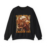 If you feel it chase it Glen Powell as Tyler Owens Twisters vintage Sweatshirt, Gift For Fan, Gift For Her, Gift For Him