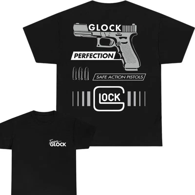 In Glock We Trust 2 sides unisex T-shirt,Design Pink, T-shirt For Men, GIft For Men,Full color, Menswear Top,In Glock