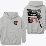 In Glock We Trust Bone Hand Halloween 2 Side Hoodie Sweatshirt TShirt,Glock Halloween Hoodie,Bone Hand Halloween Glock Shirt, For Her For Him
