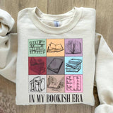 In My Bookish Era Sweatshirt,Retro Reader Sweater Book Lover Gift, Reading Teacher Sweat, Librarian Sweater, Book Nerd GODPX