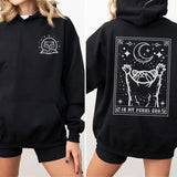In My Feral Era Trash Racoon Tarot Card 2 Sides Unisex Hoodie - Sweatshirt - Tee