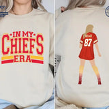 In My Red Era Chiefs Shirt | Football Jersey Sweatshirt | Karma 87 Tee | Fan-Inspired Hoodie