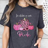 In October We Wear Pink Wizard Ghosts Sweatshirt, Breast Cancer Awareness Halloween T-Shirt, Support Breast Cancer Support Tee