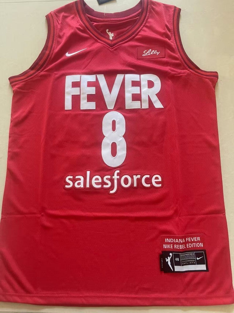 Indiana Fever #8 Sophie Cunningham 8 # Red Style 2
