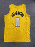 Indiana Pacers #0 Tyrese Haliburton 26 Season Pacers Team Yellow Style 1