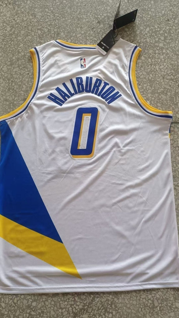 Indiana Pacers #0 Tyrese Haliburton Pacers 0 City Edition Style 1