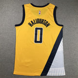 Indiana Pacers #0 Tyrese Haliburton Pacers 0 Yellow s-xxl Style 1