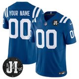 Indianapolis Colts Active Player Custom Blue 2025 F.U.S.E. Jim Irsay Patch Vapor