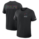 Indianapolis Colts Black 2025 Crucial Catch Tri-Blend Dri-FIT T-Shirt
