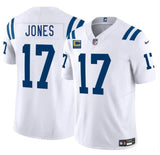 Indianapolis Colts #17 Daniel Jones White 2025 F.U.S.E. With 4-Star C Patch