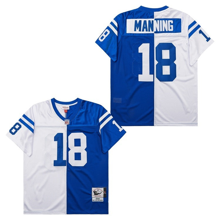 Indianapolis Colts #18 Peyton Manning Colts 18 White 1998 Retro