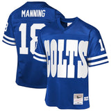 Indianapolis Colts #18 Peyton Manning Mitchell & Ness 1998 Throwback Fashion Jersey - Royal