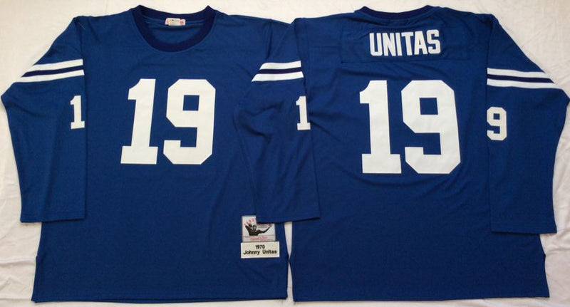 Indianapolis Colts #19 Johnny Unitas Throwback Style 2