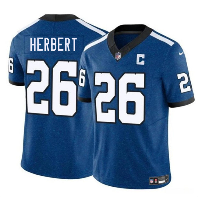 Indianapolis Colts #26 Khalil Herbert Blue 2025 F.U.S.E. Throwback Vapor Limited