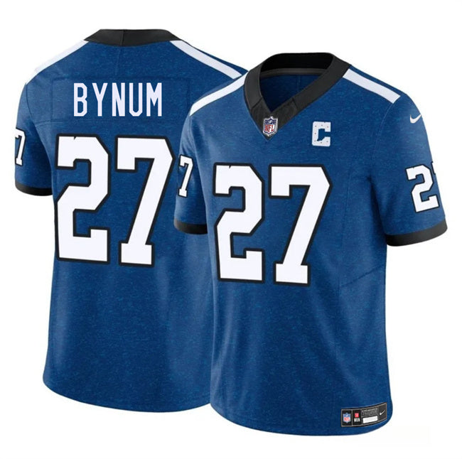 Indianapolis Colts #27 Cam Bynum Blue 2025 F.U.S.E. Throwback Vapor Limited