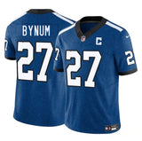 Indianapolis Colts #27 Cam Bynum Blue 2025 F.U.S.E. Throwback Vapor Limited